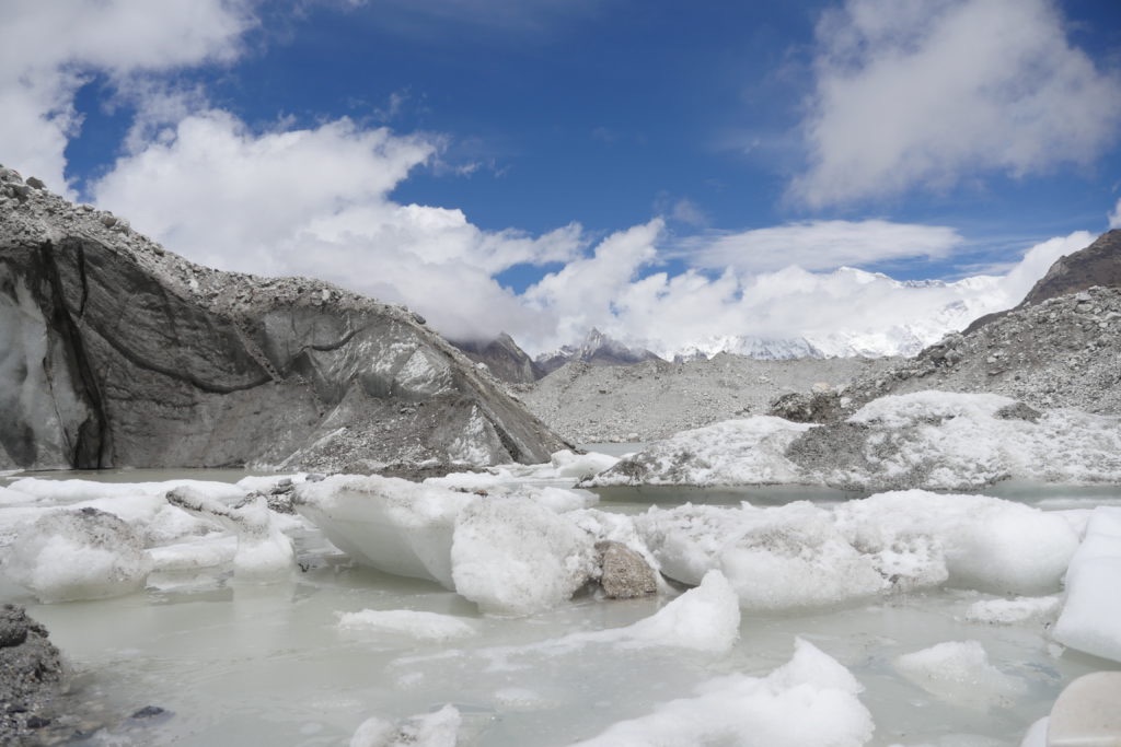 Ngozumpa glacier. Credit: Benjamin Pothier