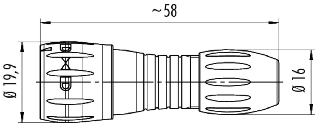 Binder 770 Plug: 2.5 - 4 mm Drawing