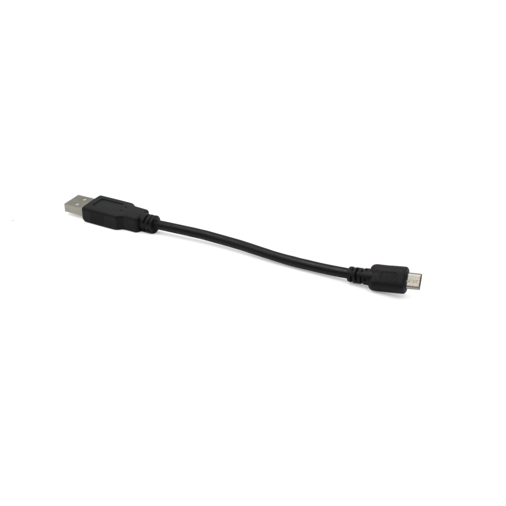 6" Straight MicroUSB to USBA Cable