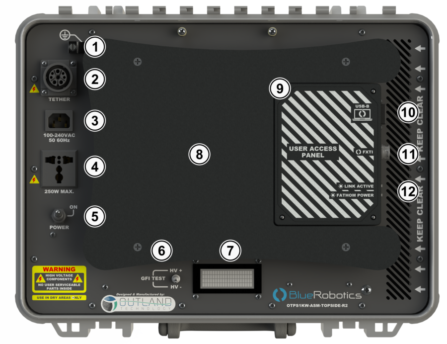 Power supply system for underwater ROV - infinite run time!