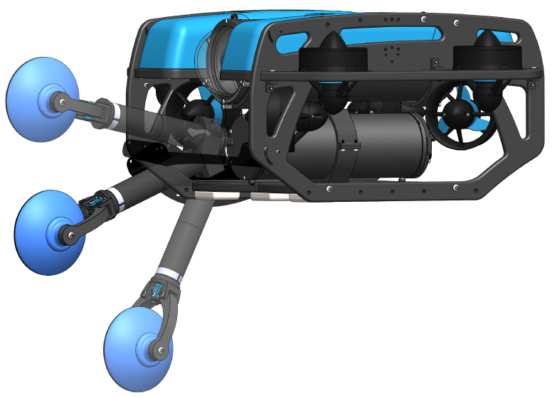 Newton Gripper with Sediment Sampler Attachment shown.