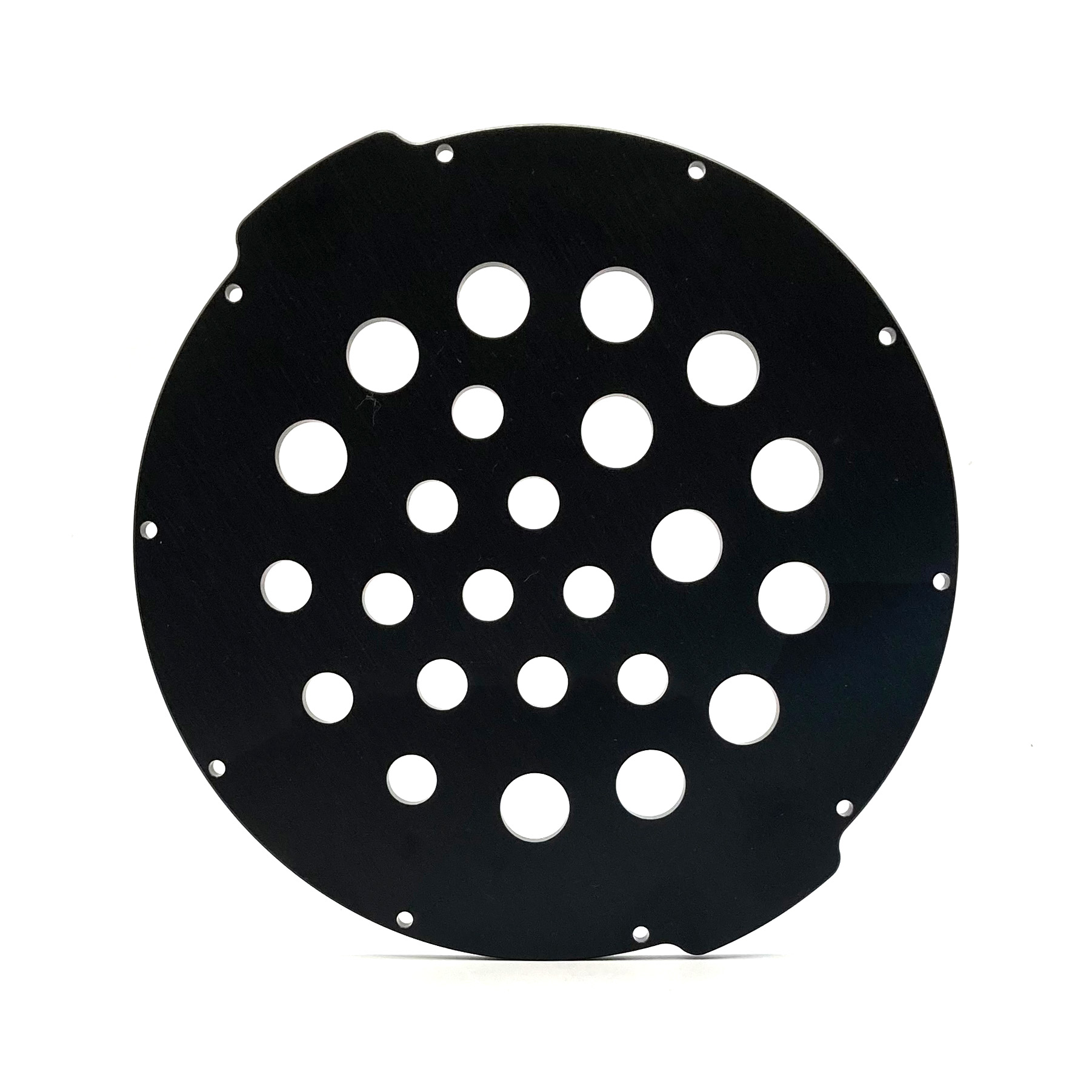 EOL-WTE 6" End Cap Packed Assembly, Bubble Bagged, AL6061-T6, Black, 24 Hole