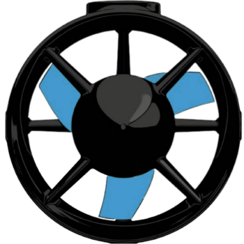 front view of Blue Robotics thruster