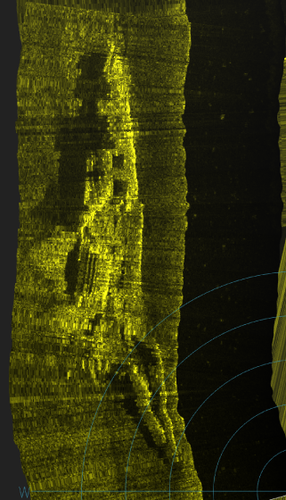 Figure 2. Scan taken during calmer conditions.