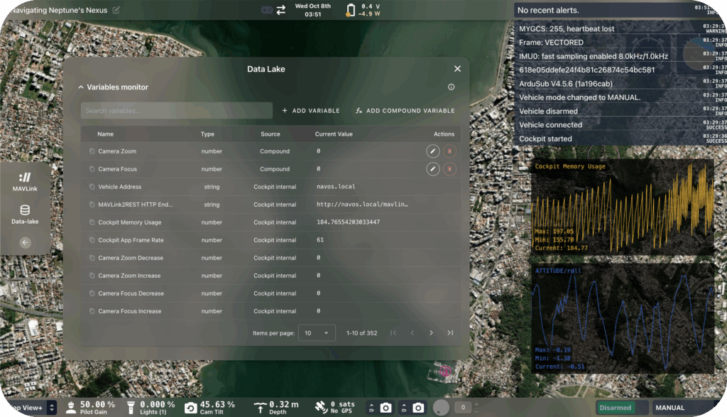 map view in cockpit